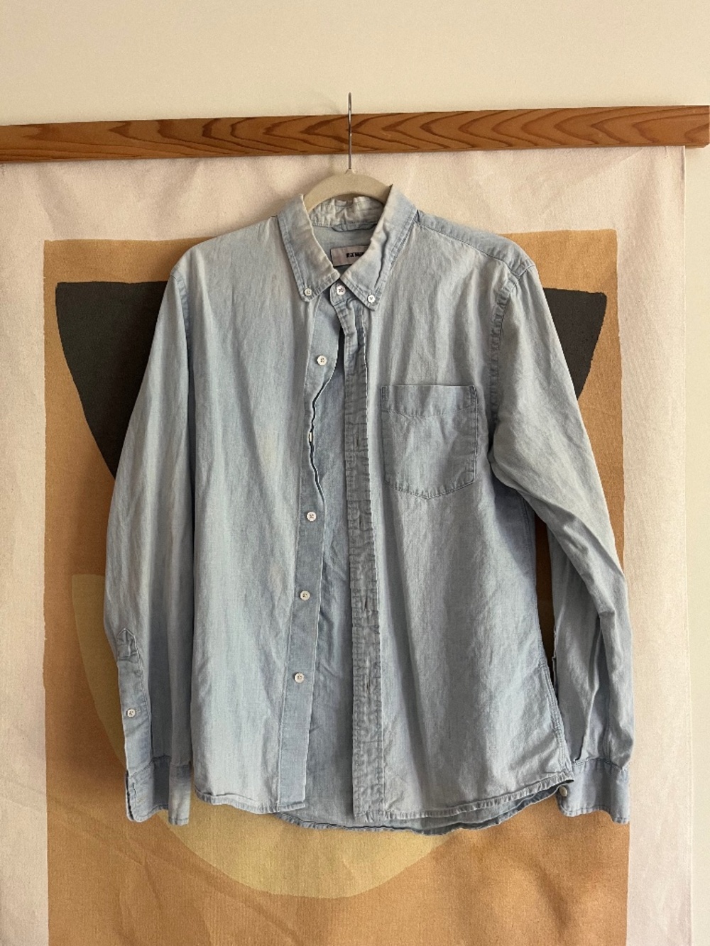 Buck Mason Light Wash Denim Shirt